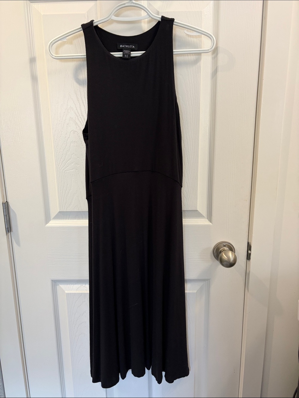 Athleta Black Sleeveless Maxi with High Waist Seam